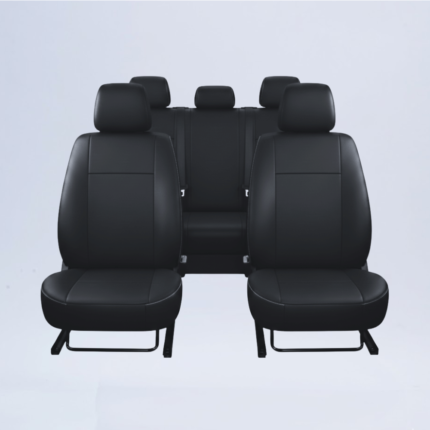 Cubreasientos Toyota Hilux 2017-2026 línea Custom en tactopiel automotriz negro