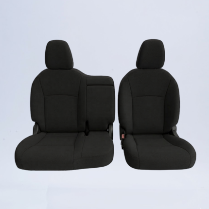 Cubreasientos Nissan NP300 Cabina sencilla 2016-2026 línea Custom en tela automotriz negra